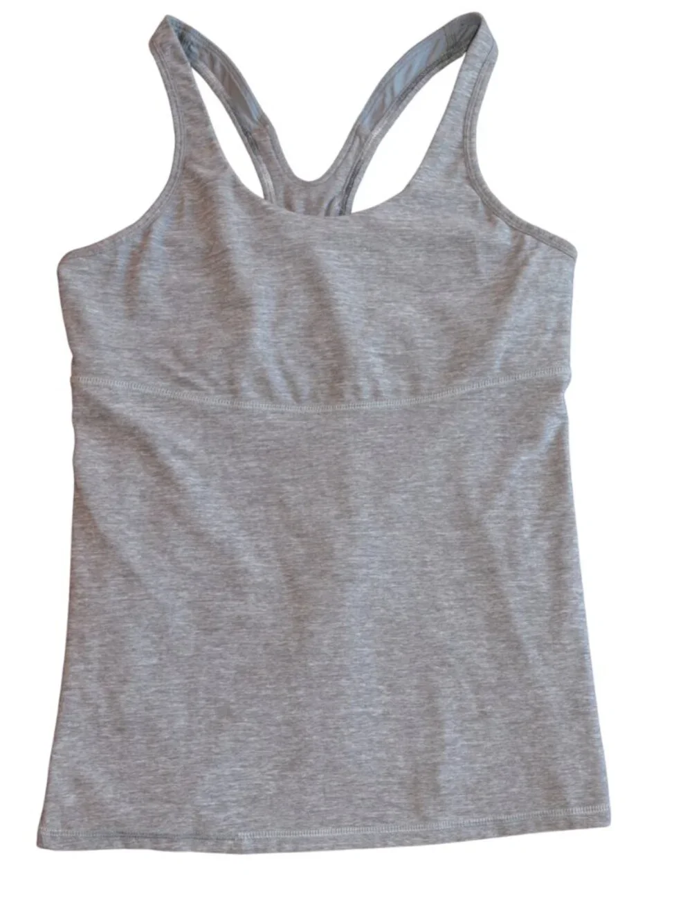Lululemon Crossback Tank II | Size 10 | Light Heather Gray